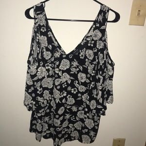 Torrid cut-out shoulder top